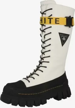 Dockers By Gerli Laarzen Veterlaarzen Dames Wit