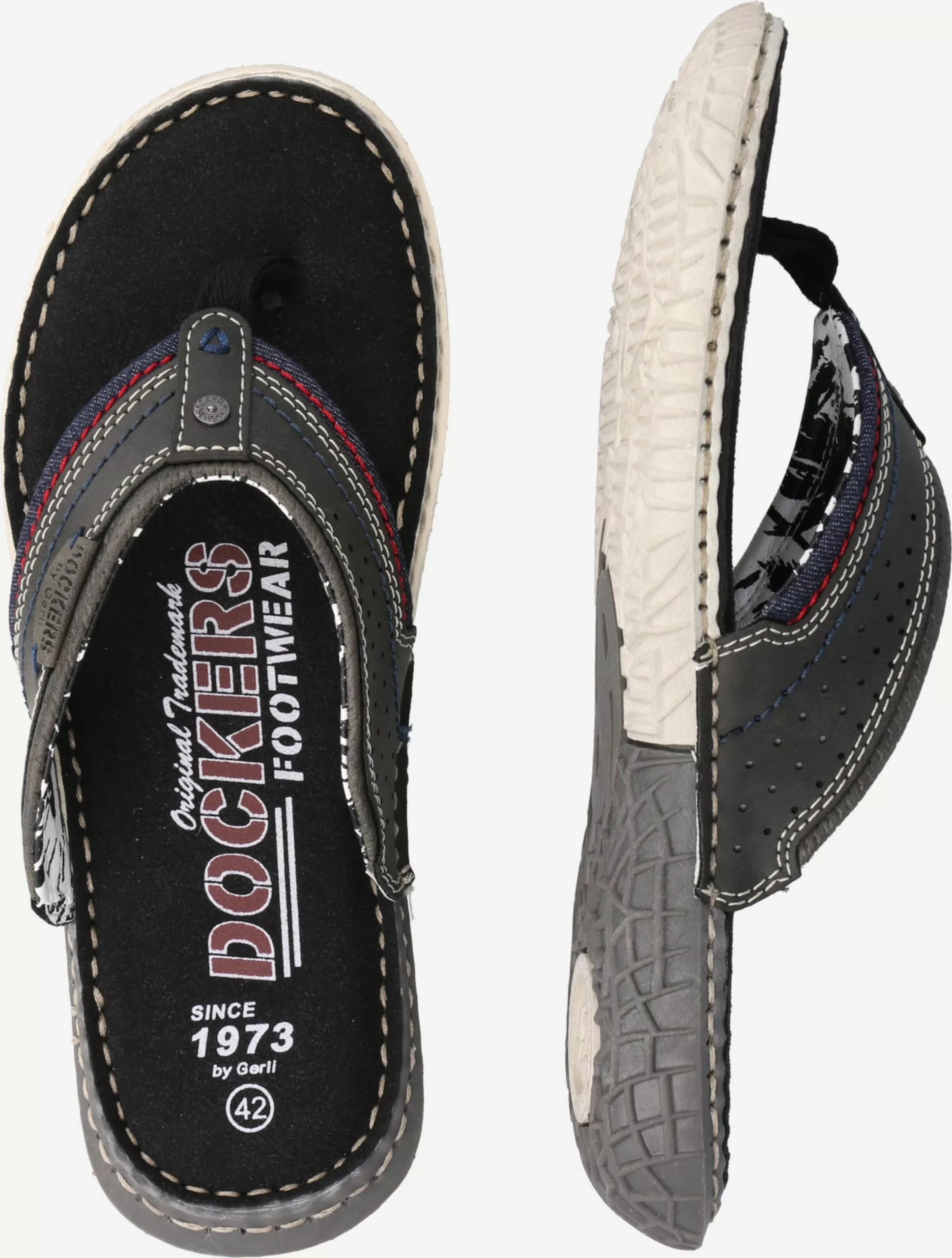 Dockers By Gerli Slippers Teenslippers Heren Zwart 4 Dockers By Gerli Slippers Teenslippers Heren Zwart - Afbeelding 2